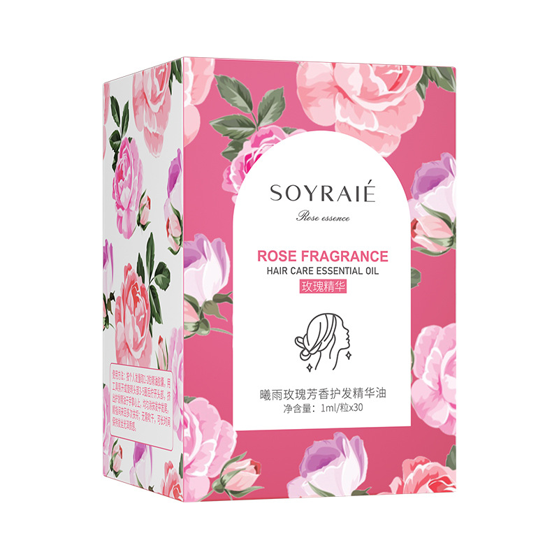 Xiyu Rose Aromatic Hairement Essence Oil Mejora el frizz y suaviza el cabello Aceite esencial para el cuidado del cabello Spot de fábrica al por mayor