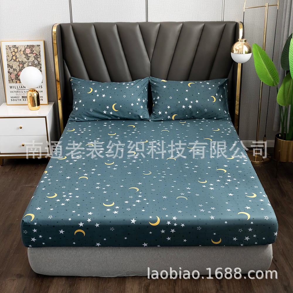 wish亚马逊ebay外贸跨境一件代发家居床单床笠枕套四件套床笠款