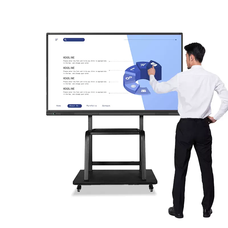 中亿睿多媒体教室智慧白板教学培训会议触摸触交互式一体机