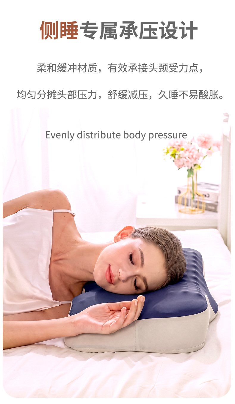 Cross-border Cervical Spine Support Sleep Cloud Pillow Neck Pillow Ergonomic Memory Foam Pillow Sleeping Side Sleep Memory Pillow