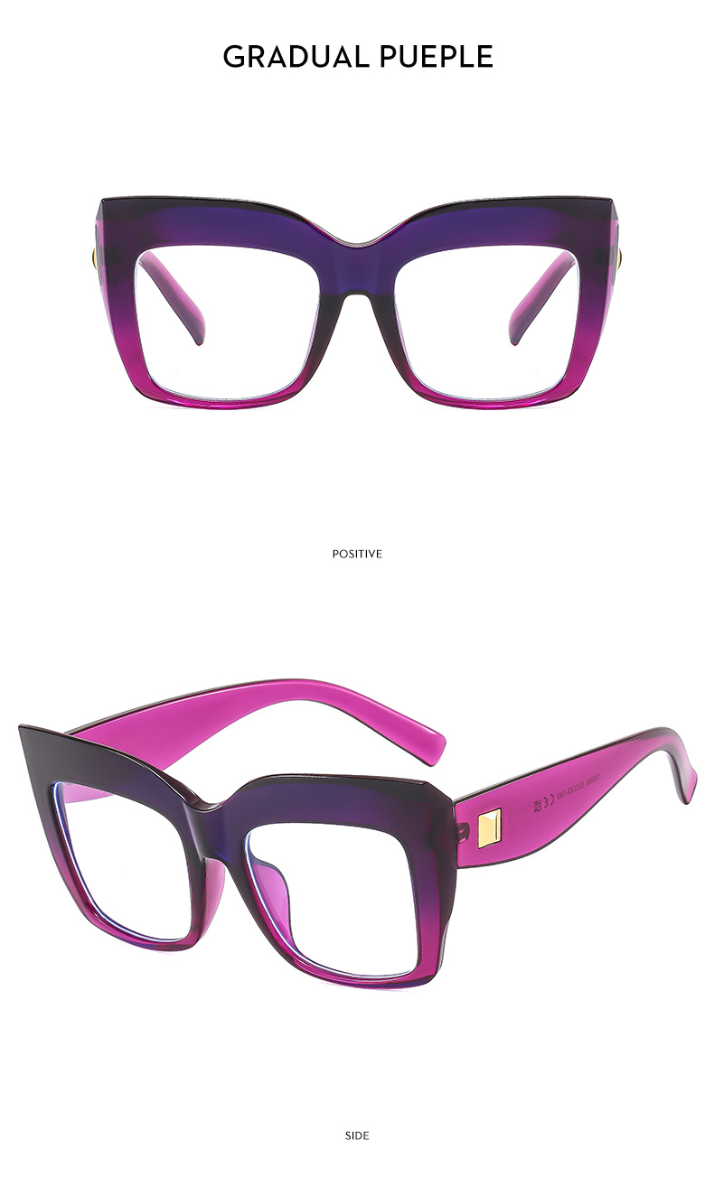 50g Weight Full Frame Glasses Structure Glasses Classification Ac, UV400 Protection Lens Material Square Glasses Style Street Occasion Solid Color Pattern Women'S Gender Exaggerated Style Exaggerated Solid Color Ac UV400 Protection Square Full Frame Women's Sunglasses 11