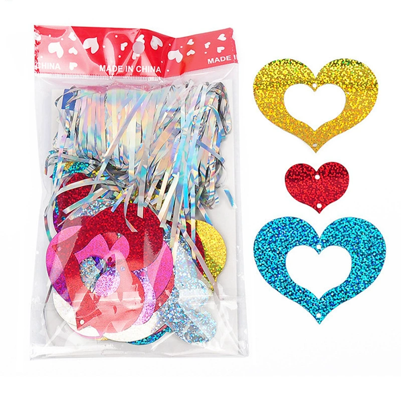 100 шт. Воздушный шар любовь кулон дождь шелковые блестки воздушный шар кулон украшение свадебной комнаты Свадебная сцена композиция