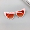 Fashionable cute sunglasses for adults, trend sun protection cream heart-shaped, glasses suitable for men and women, new collection, UF-protection