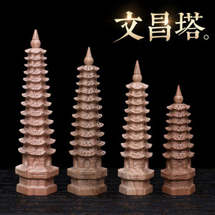 Распределение пятна башни Венчанг при замене скульптуры из персикового дерева Wenchang Tower Офис.