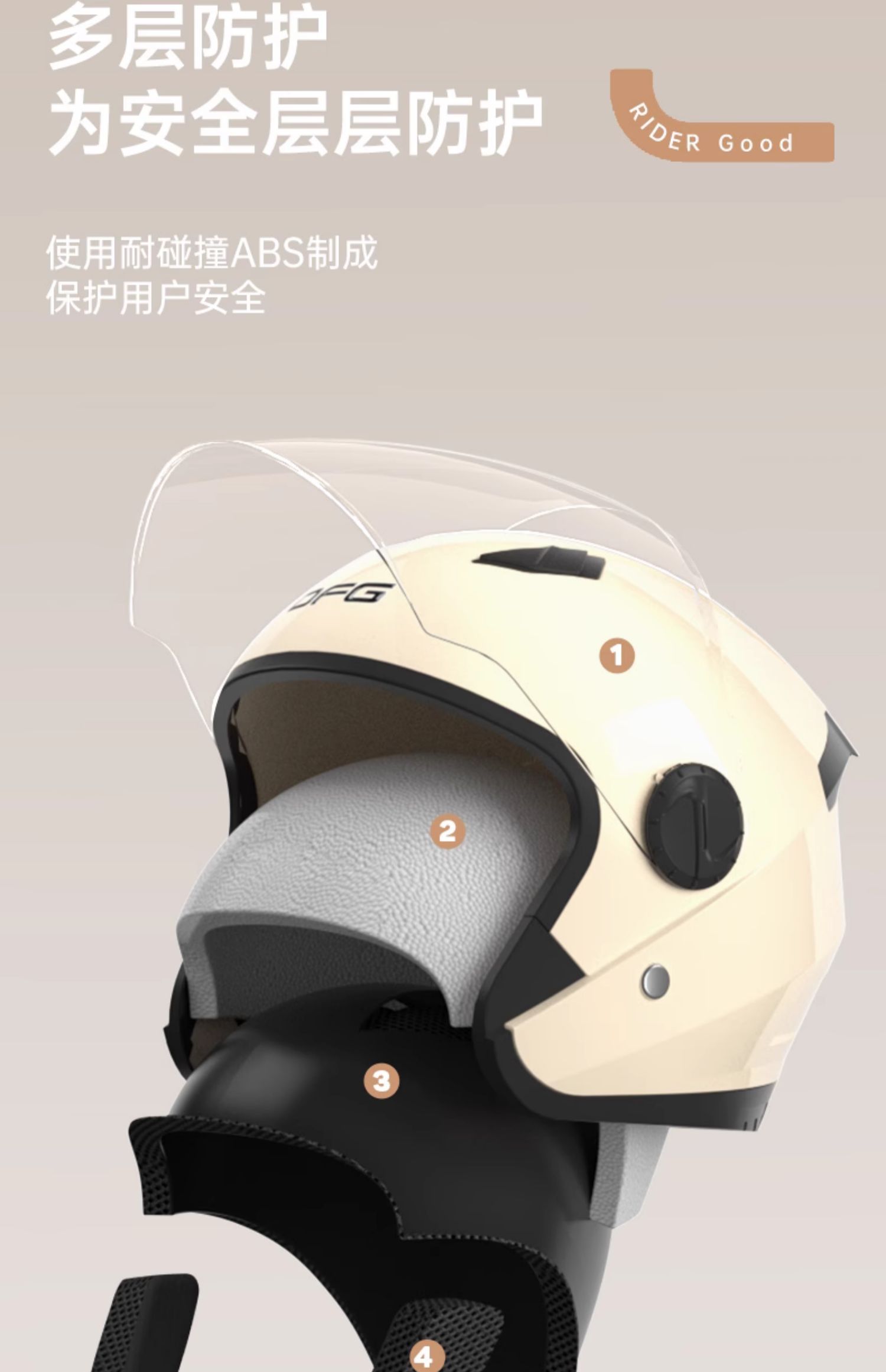 2025 New 3C Certified Helmet Electric Motorcycle Winter Warm Full Helmet