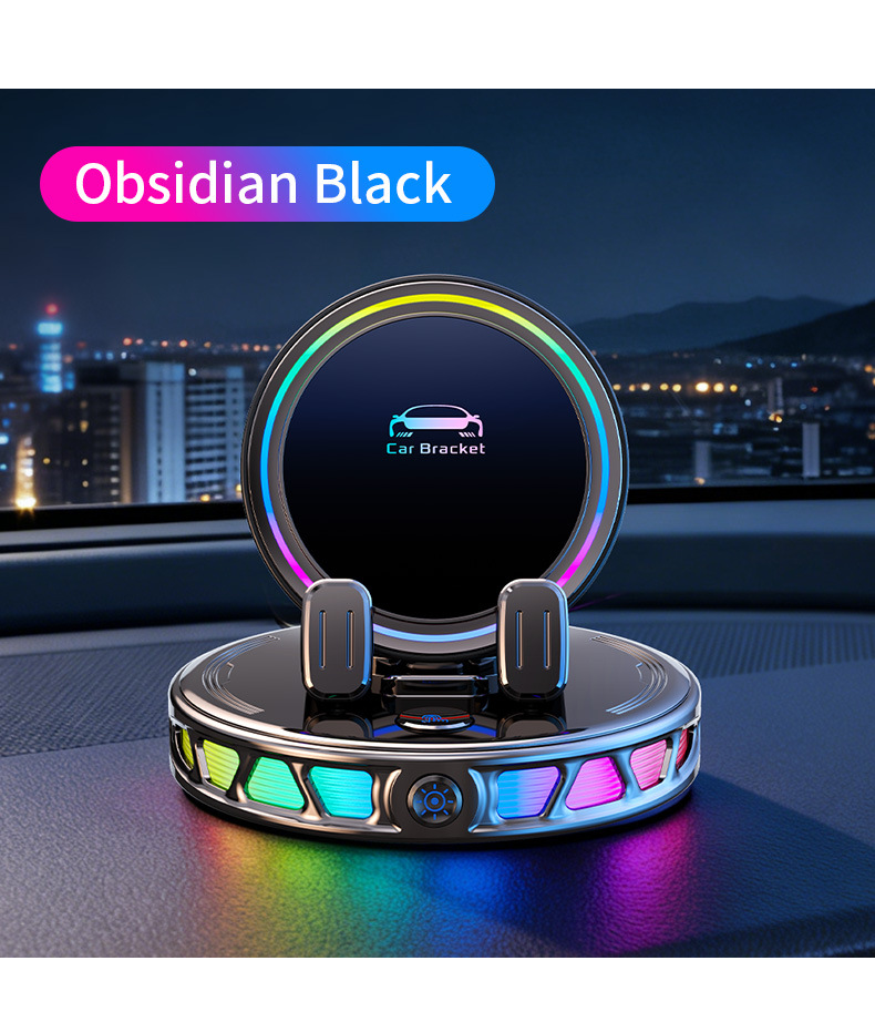 Cross-Border Hot-Selling Car-Mounted Smart Electric Phone Holder with Wireless Charging, Stable Navigation Support for the Dashboard