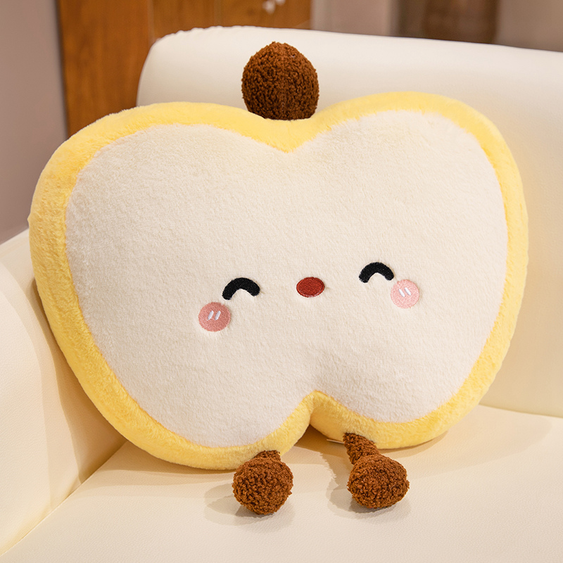 Cute almohada en forma de manzana edredón almohada de siesta de dibujos animados creativa cojín 3 en 1 niñas siesta manta de aire acondicionado