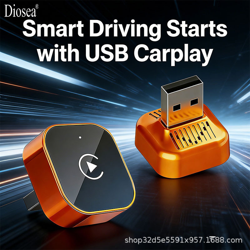 Wireless CarPlay Smart Screen Projection Box Dash Cam Car 2-in-1 Conversion Adapter