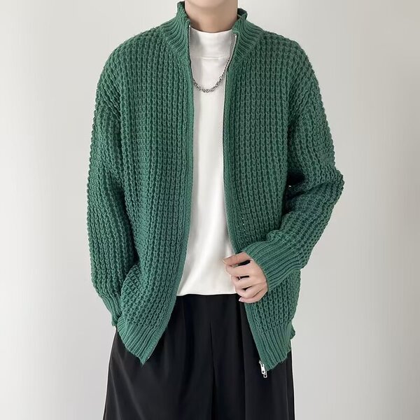 Spring knitted cardigan