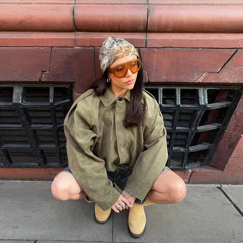 Chaqueta Piloto Elegante de Algodón