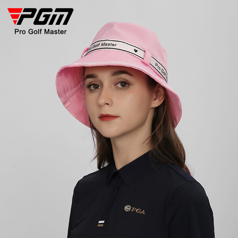 Mũ golf nữ thắt nơ kiểu ngư dân, vành rộng 7 cm, chống nắng, thoáng khí — MZ056-Màu đen, MZ056-màu hồng nhạt, MZ056-màu trắng