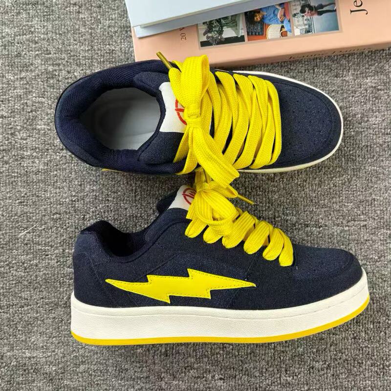 Men's and Women's Versatile Lightning Sneakers, Fashionable, Casual, Breathable, Non-Slip Low-Top Shoes