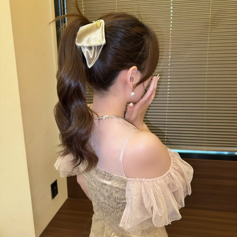 法式田园风三角抓夹女高级感饱满后脑勺盘发鲨鱼夹发量多大号发夹|undefined