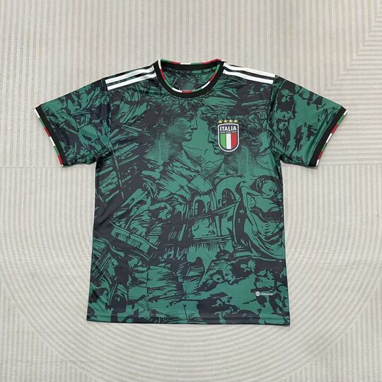 Italy 2526 Football Uniform National Team Same Style Short-Sleeved Printed Sports Jersey for Men and Women Couples Personalized Printed Numbers