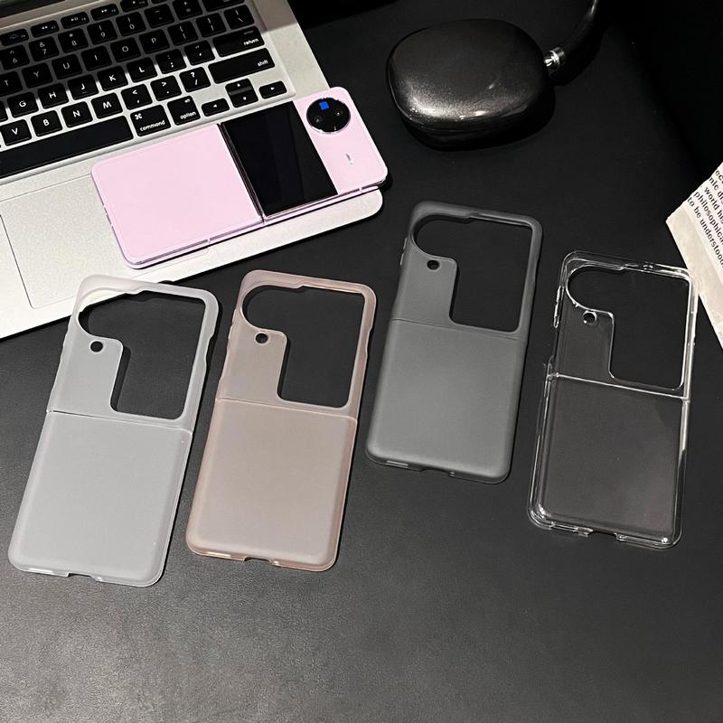 OPPO Find N3 透明折りたたみ携帯電話ケースに適しています。新しいハイエンドのつや消し半透明の非粘着性指紋防止|undefined