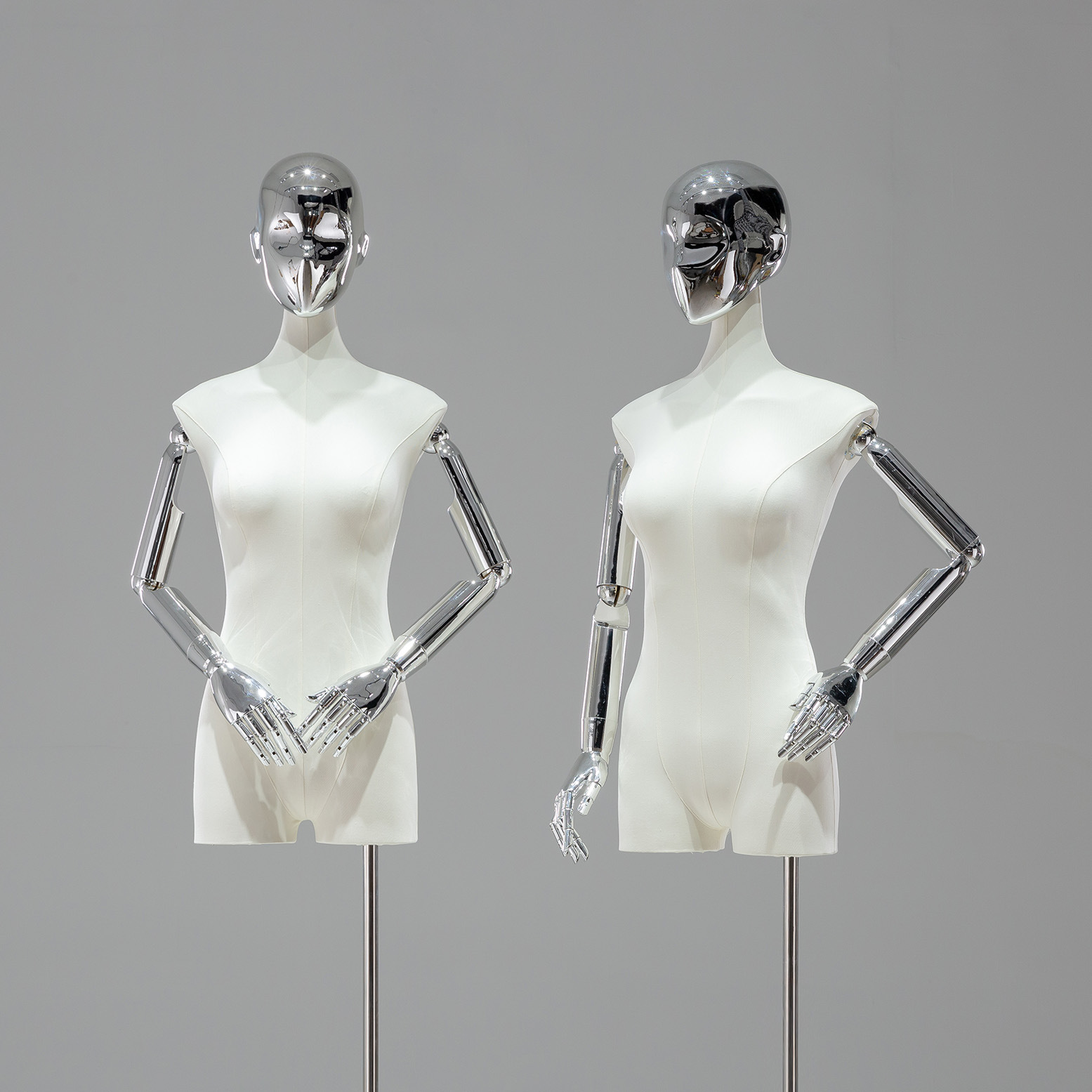 Maniquí Femenino de Busto con Clavícula de Plástico para Tiendas de Ropa y Escaparates image 4