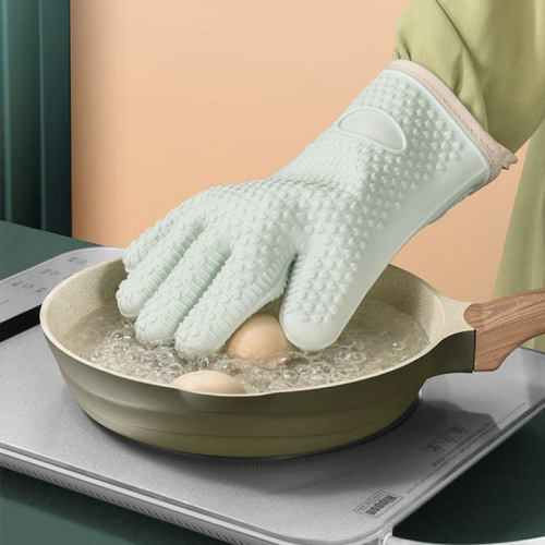 Kitchen silicone heat-resistant gloves, anti-slip, heat-resistant, baking, microwave, oven, silicone gloves