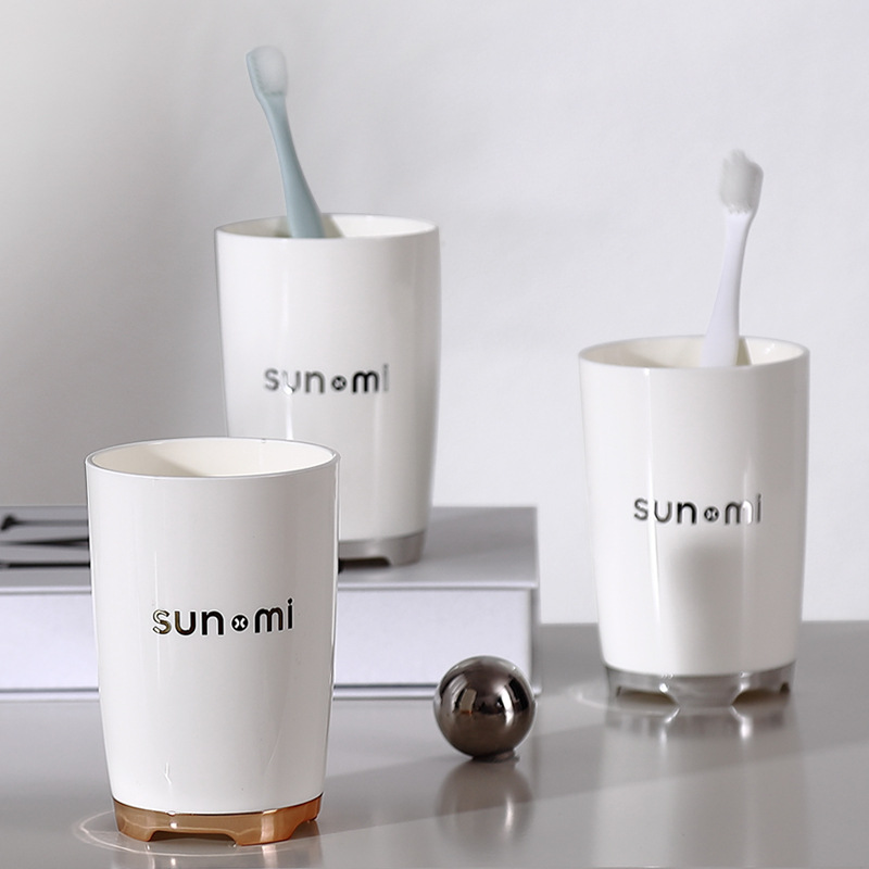 Household mouthwash Cup light luxury simple bathroom couple portable toothbrush cup factory direct sale wholesale wash cup