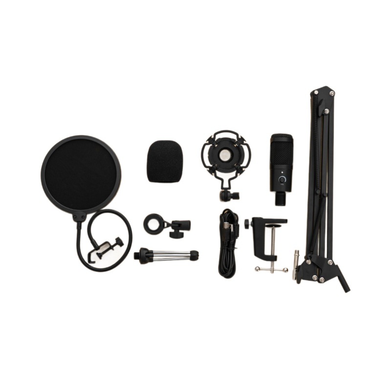 Microfono da tavolo USB personalizzabile con confezione OEM per computer da gioco, microfono di registrazione a condensatore, microfono wireless per_voghion.com