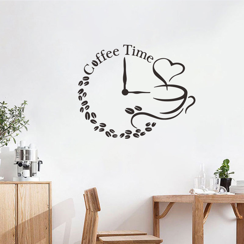 Autocollants Muraux Décoratifs De Porche De Chambre À Coucher En Forme D&#39;horloge Simple display picture 3