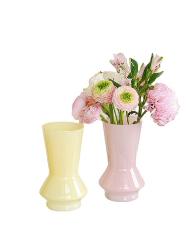 Small vase ins style high-looking retro glass vase wholesale ornaments dry flower vase hydroponic high-end