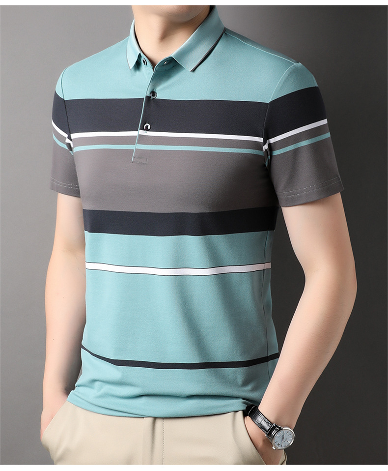 2023 Striped Short-Sleeve T-Shirt 10