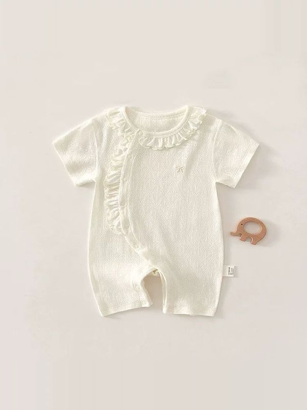 ベビージャンプスーツ女の子夏ジャカードロンパースベビー純綿タイプ A 夏服ベビージャンプスーツ 5|undefined