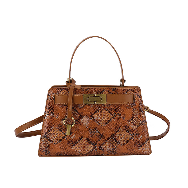 Comercio exterior moda moda retro serpiente Kelly bolso mujer 2024 nuevo bolso de mano moda versátil bolso de hombro