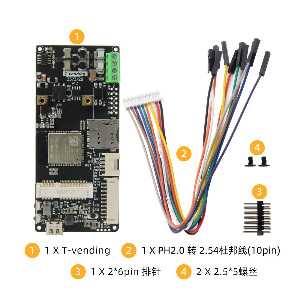 LILYGO ® T-Vending ESP32-S3 RS485 поддерживает модуль расширения T-PCIE Grove