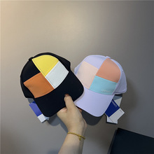 2022韩国新款原单拼色棒球帽男女通用夏季防紫外线圆顶情侣鸭舌帽