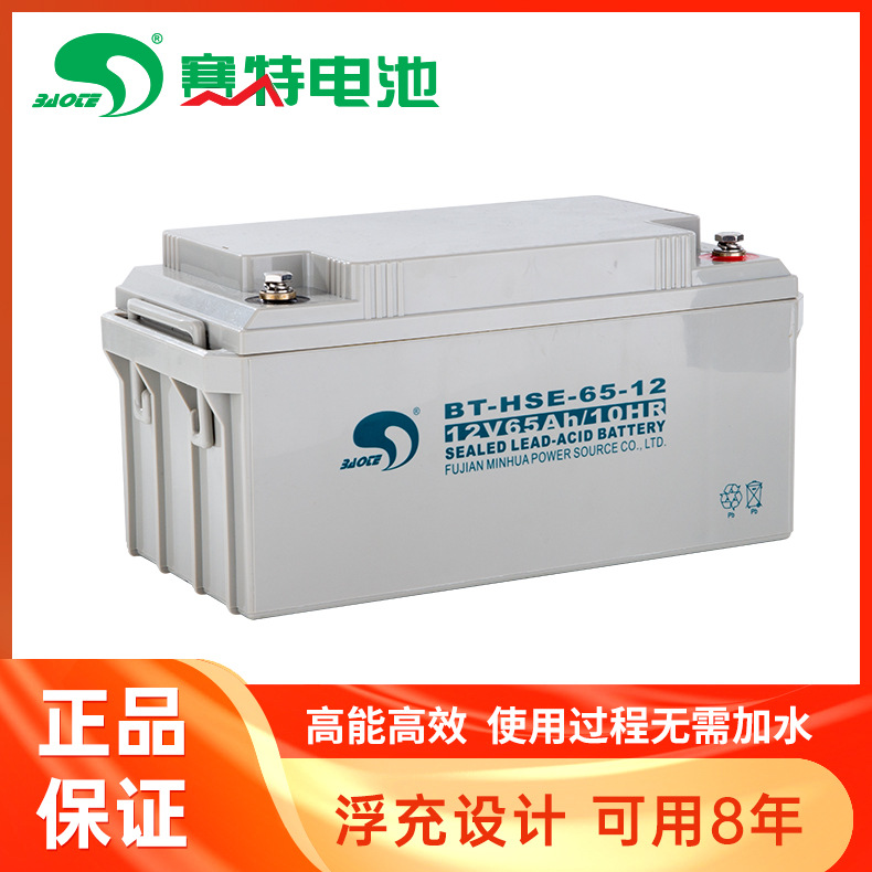 赛特BT-HSE-65-12 (12V65AH/10HR)UPS\\EPS\\直流屏用铅酸蓄电池