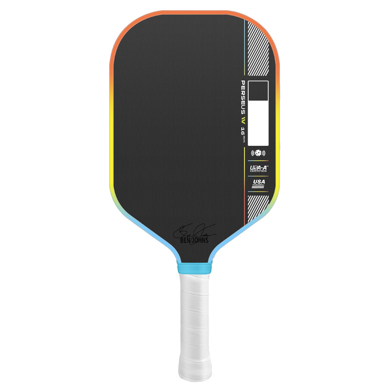 Summer limited edition colorful textured matte carbon fiber 16mm thickened core pickleball racket
