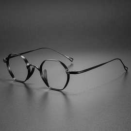 万年龟同款多边形近视眼镜框男高品质复古平光丹阳眼镜架批发k152