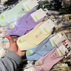 春夏季棉襪女船襪子批發防臭短襪抗菌運動休閒學院風女士棉襪