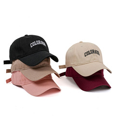 韓国版color立体刺繍鴨舌帽女性ファッション甘い日よけ帽子日系日焼け止め日よけ野球帽