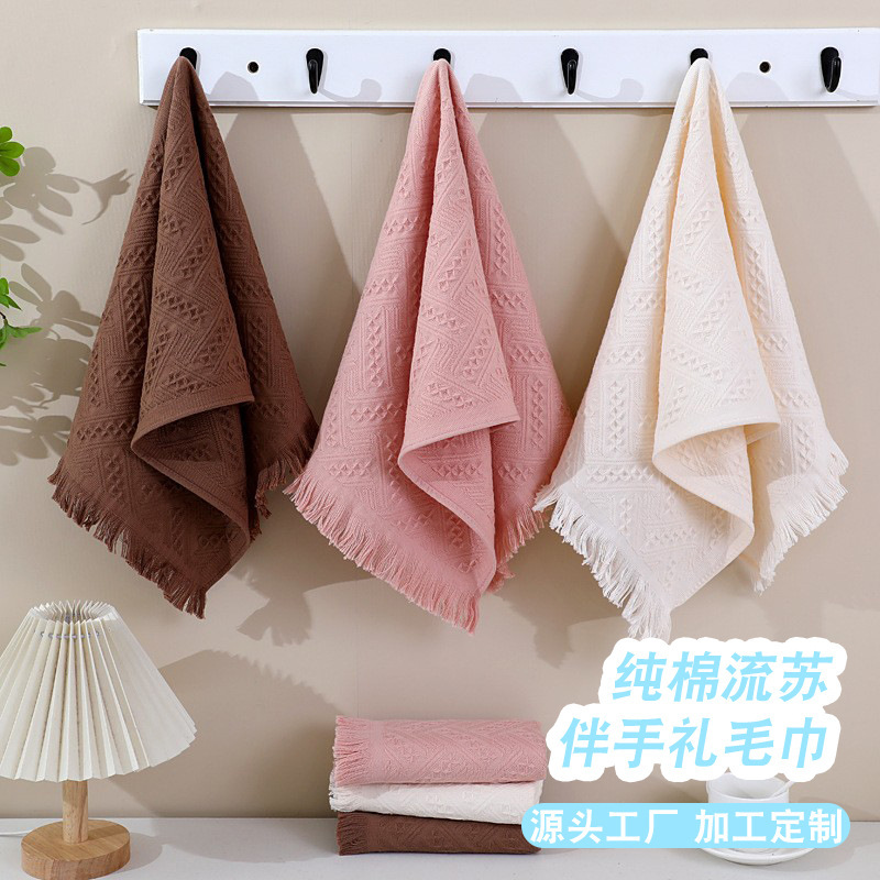 Turkey tassel towel Turkish Towel cross-border European and American pure cotton jacquard tassel beach towel custom