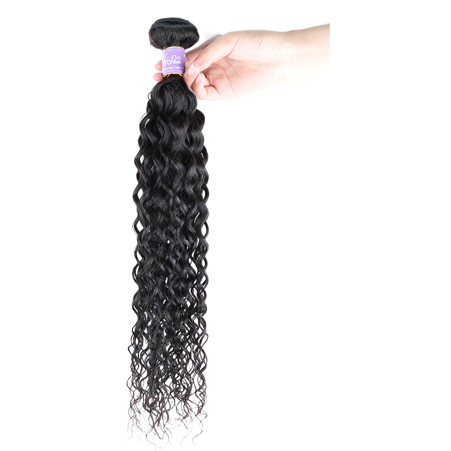 Pelo real rizado de la burbuja de la peluca de la fábrica del cabello humano Xuchang del cabello humano de la onda de agua 8A