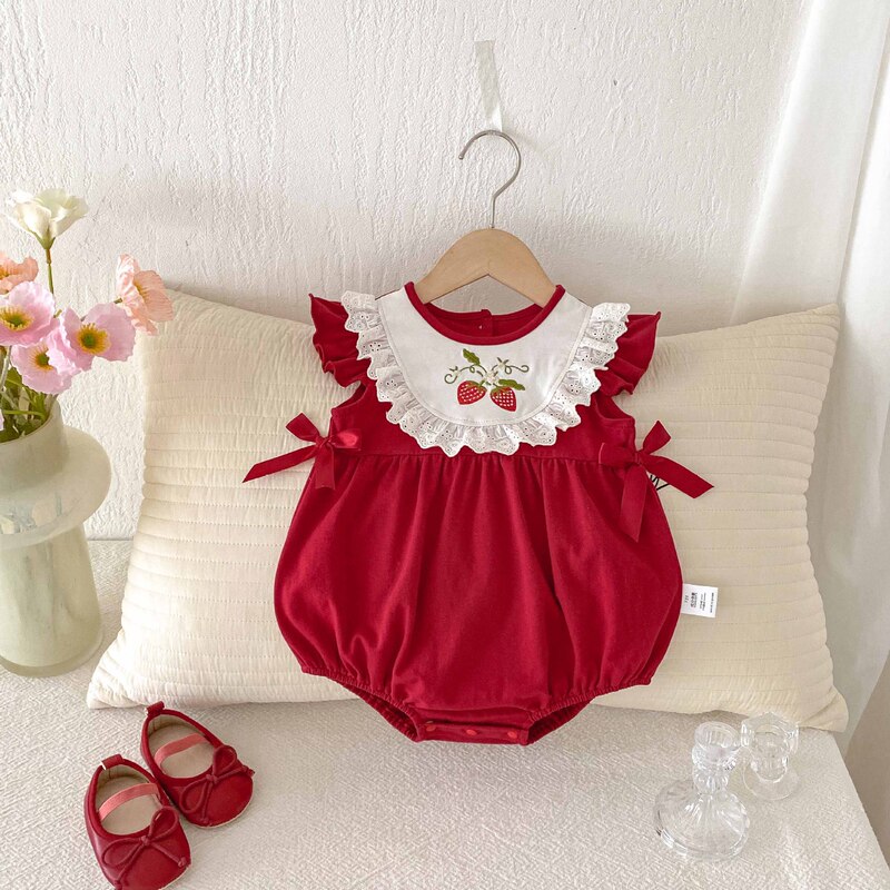 赤ちゃんの夏服の新生児服の女の子のワンピースの満月の服の夏の薄いタイプのお尻の服の純綿のa類|undefined