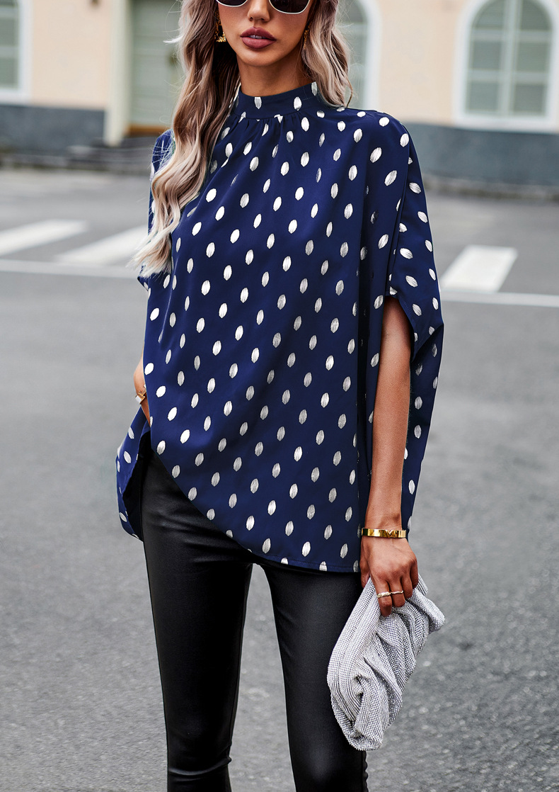 Women's Blouse Half Sleeve Blouses Casual Polka Dots display picture 3
