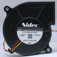 NIDEC 7520 DC12V 0.32A G75G12MS3ZZ-53ZB3 ���侲�����ֹķ�