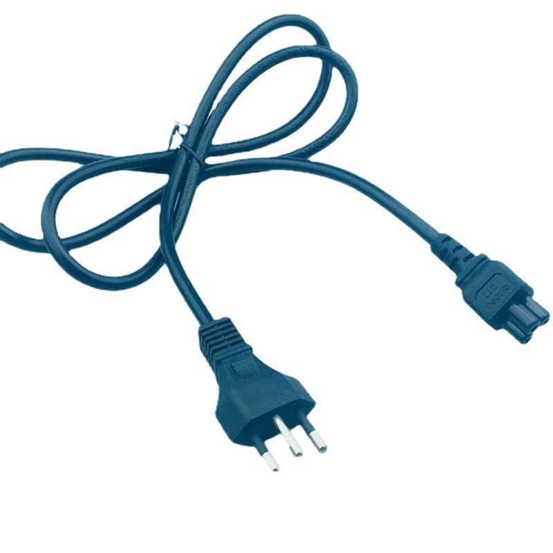 供应 巴西三芯插头电源线带梅花尾 16A巴西插头电源线