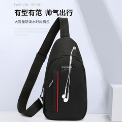 Men's Large Capacity Chest Bag Fashion Simple Single Shoulder Bag 2023 New Oxford Cloth Trendy Casual Crossbody Bag Wholesale