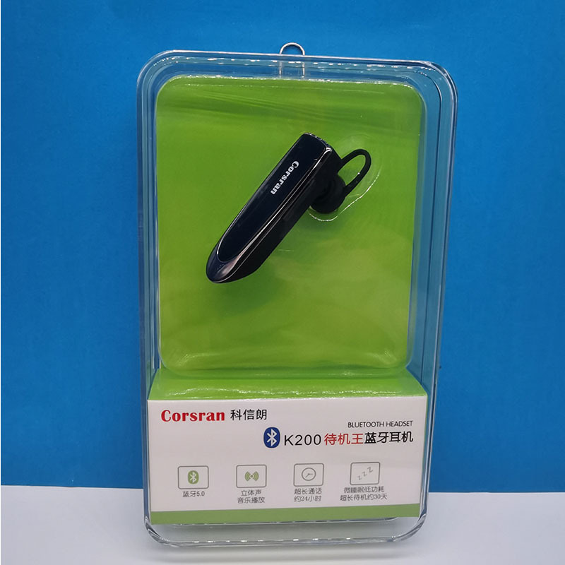 K200 Wireless Bluetooth Mobile Phone Headset Super Long Standby Ear-hanging Type One-on-Two Business 5.0 Bluetooth Headset