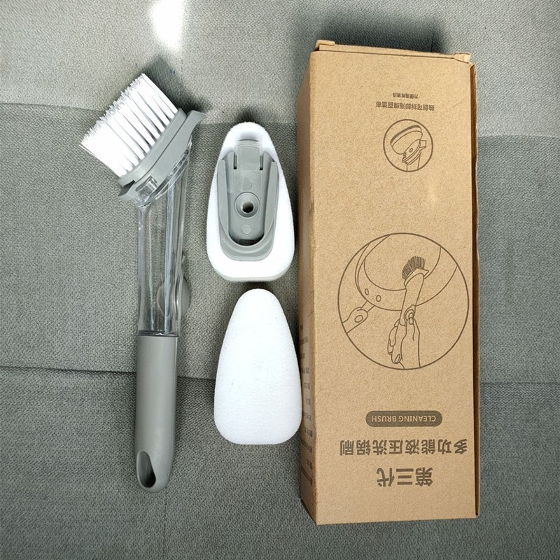 손잡이 + 칫솔모 1개 + 버클이 달린 스펀지 2개