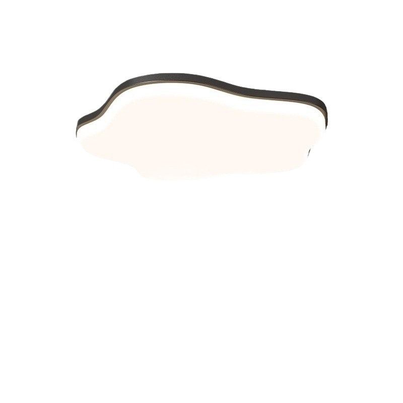 Luz de sala de estar estilo nórdico italiano simple atmósfera doméstica moderna lámpara de sala de estar principal lámpara de techo rectangular paquete de lámparas