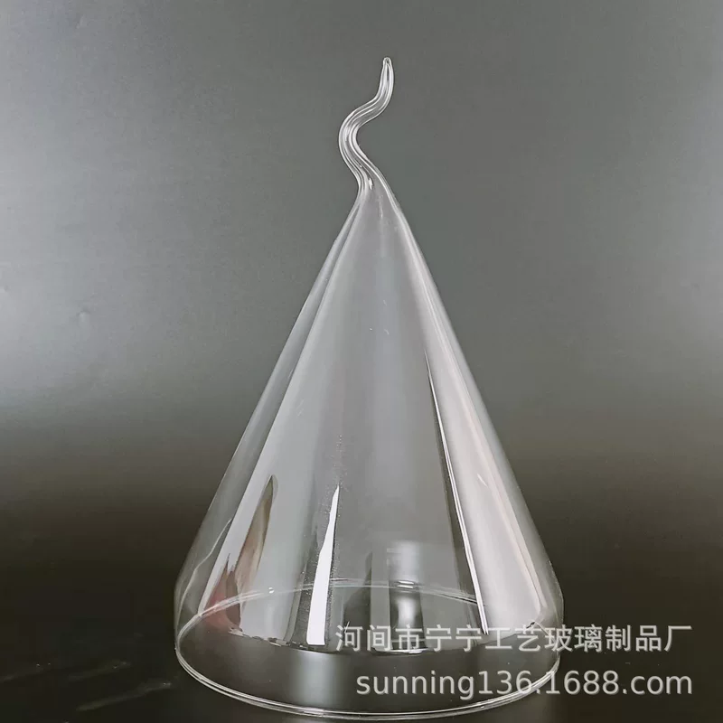 Glass smoke cover spot wholesale factory direct supply hotel supplies creative glass dry ice tableware dustproof and fresh cover
