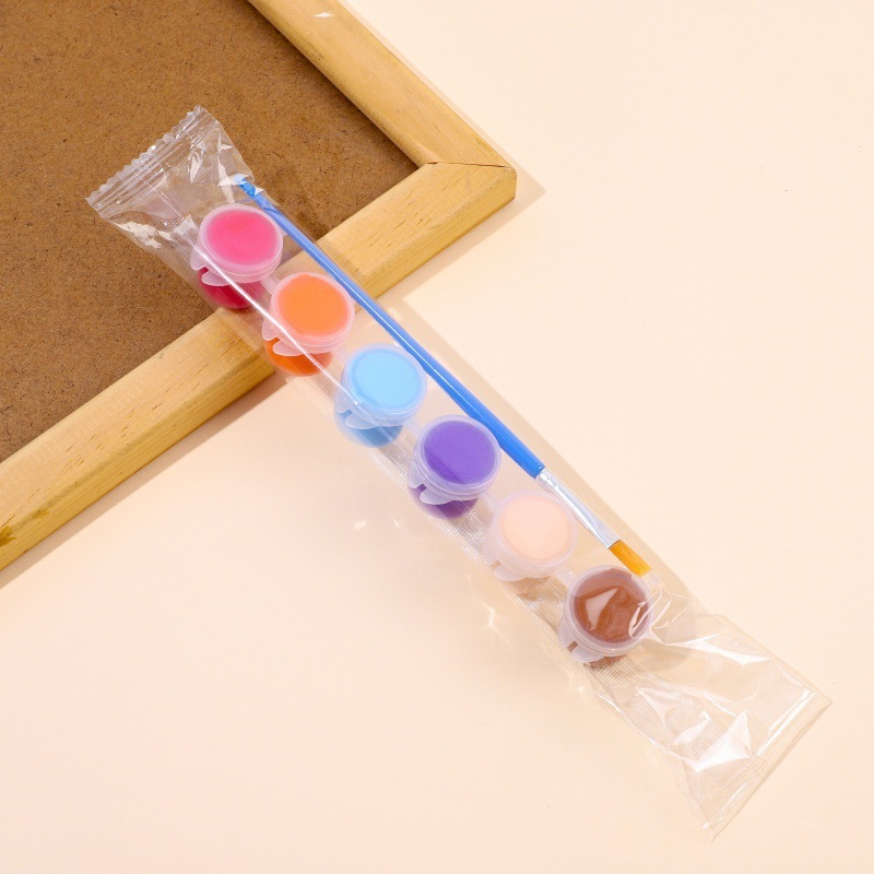 メーカーは子供用アクリル絵の具 12 色 6 連体学生アート絵画着色石膏人形絵の具ストリップを供給しています|undefined