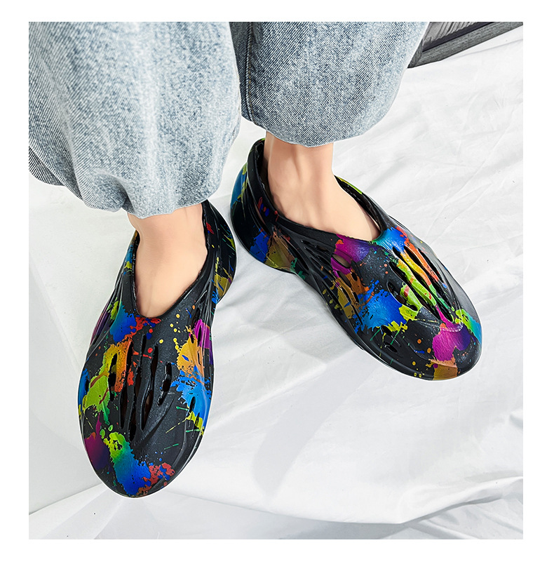 Sandali romani da esterno di tendenza Instagram con nuovo buco mimetico estivo oversize per scarpe da spiaggia da uomo_voghion.com