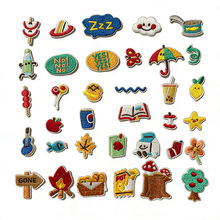 特小可爱刺绣布贴自粘免缝diy装饰衣服补丁贴电脑绣花标迷你布贴