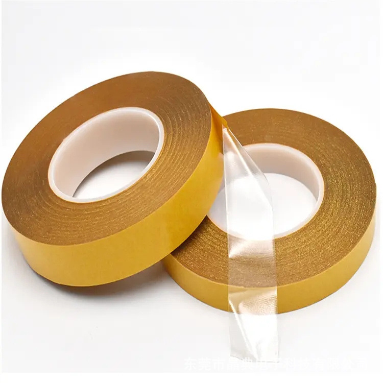 厂家生产 0.03PET透明双面胶带 PET双面胶带 0.03T厚